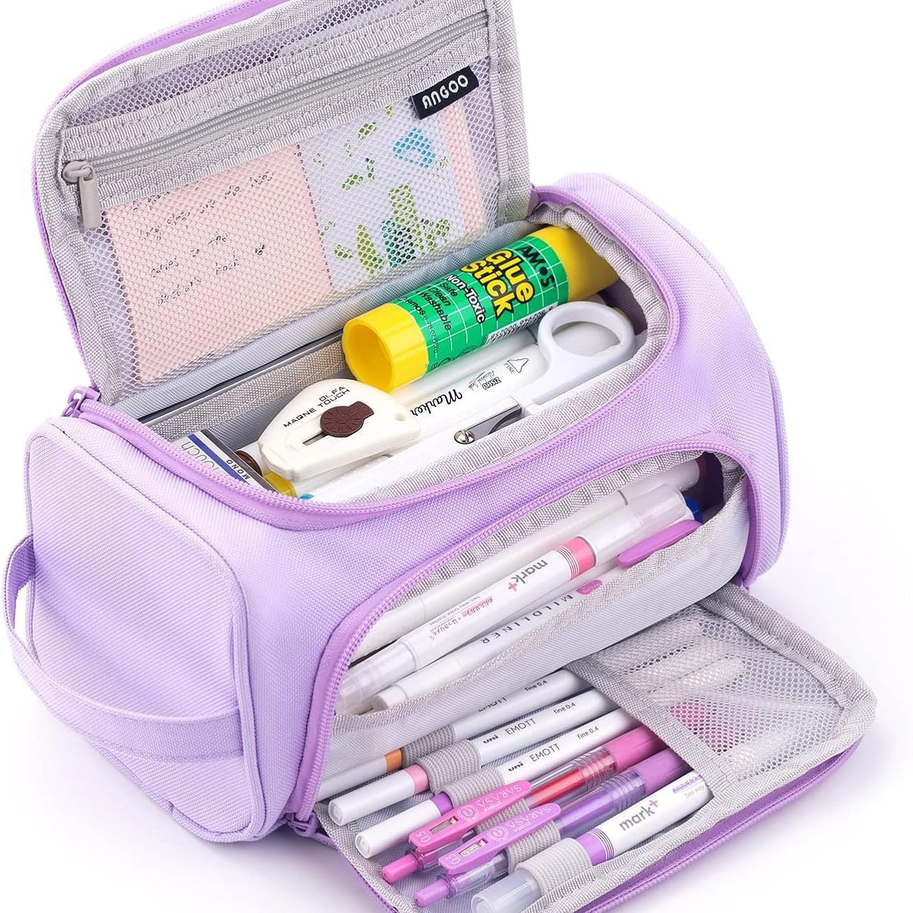 Portable Large Capacity Pencil Case Multifunctional Double-layer Stationery Box