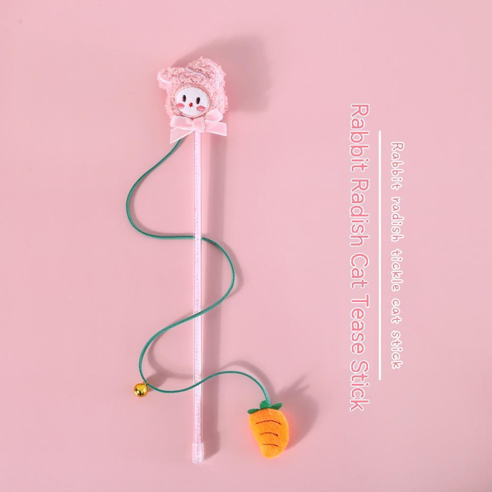 Cartoon Plush Bell Cat Teaser Interactive Sound Toy