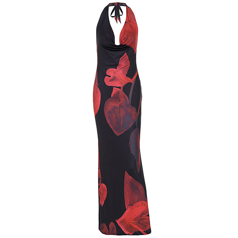 Summer New Fashion Sexy Slim V-neck Dress