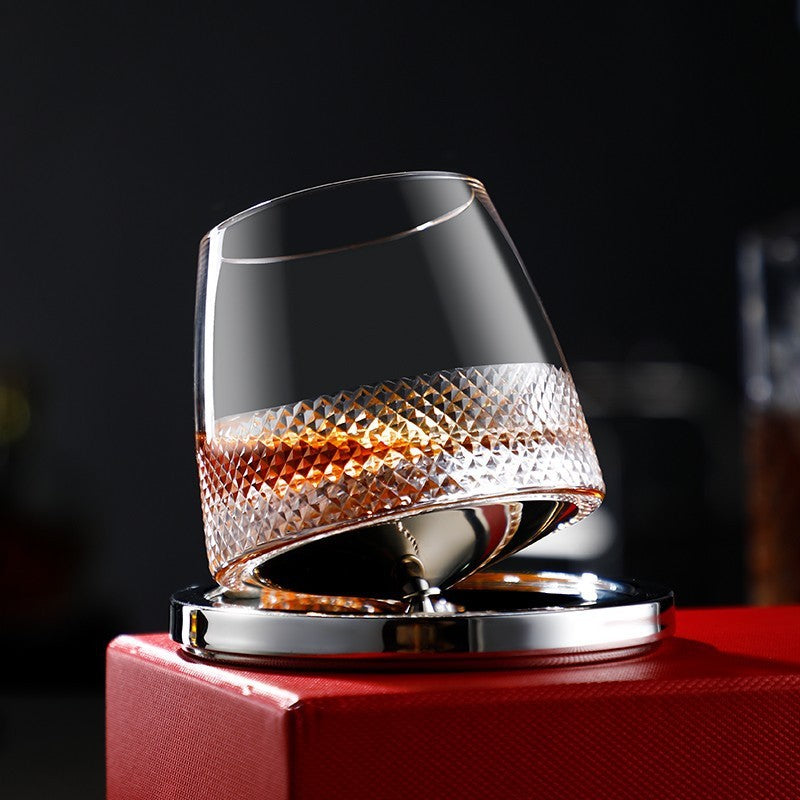 Household Fashion Rotating Cup Whiskey Glass