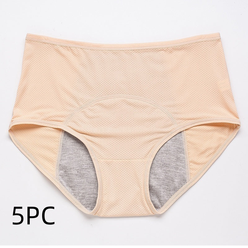 Women's Physiological Underwear Menstruation Period Leak-proof Holiday Safety Mid-waist Ice Silk Summer Thin