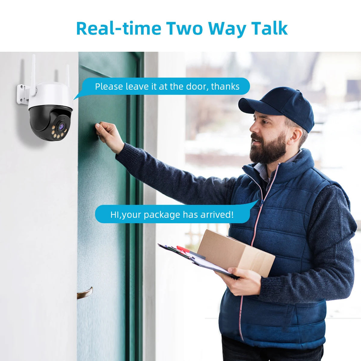 Monocular Ball Q19B Black And White 4K 8MP Network Camera