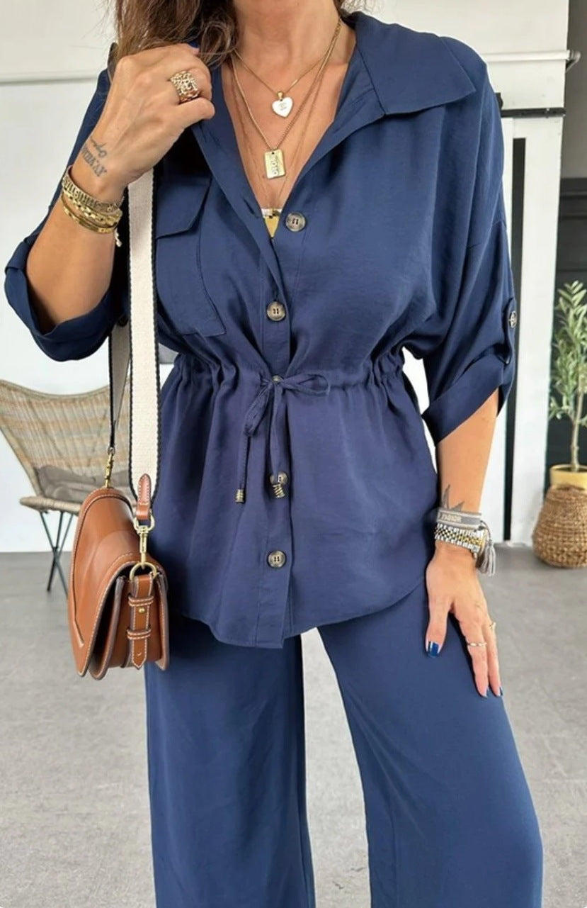 Women's Autumn Fashion Loose Casual Solid Color Suit