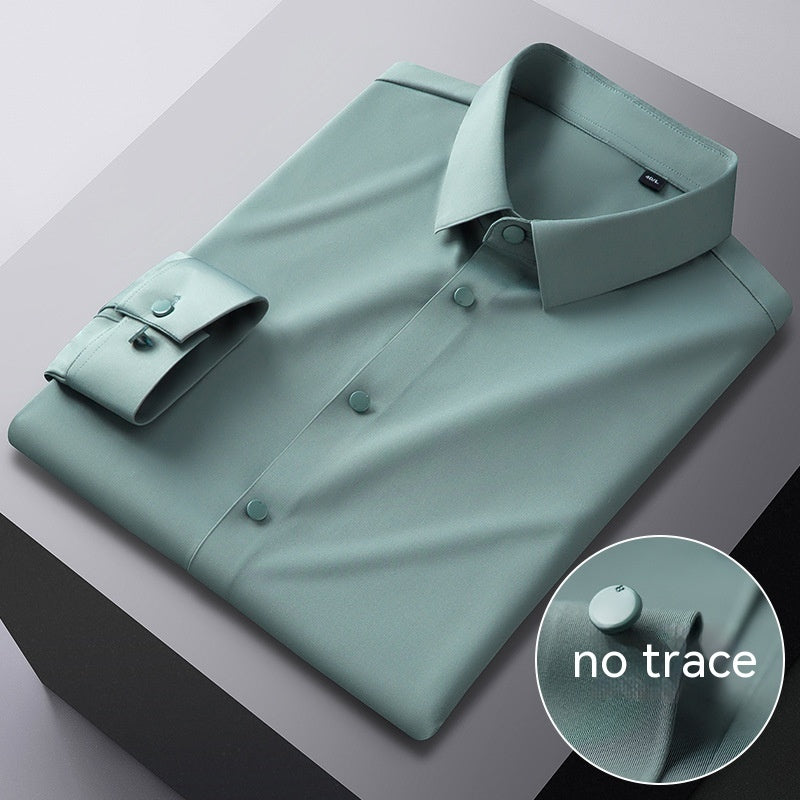 High Elastic Seamless Striped Shirt For Men