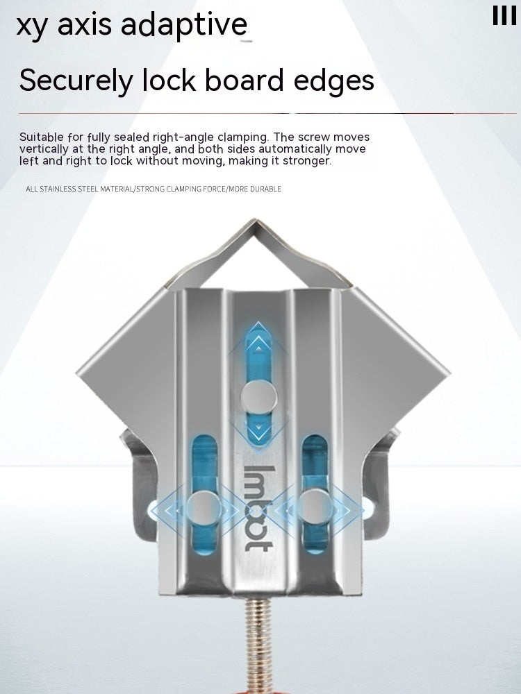 Stainless Steel Woodworking Right Angle Clip Photo Frame And Picture Frame Quick Fixing Clip