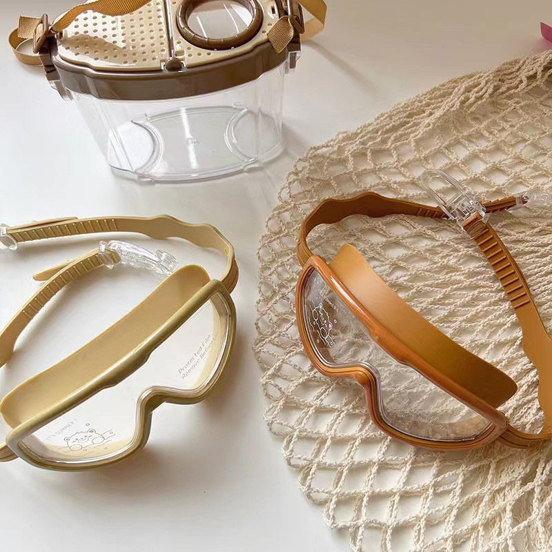 Children's Large-frame Swimming Goggles Waterproof