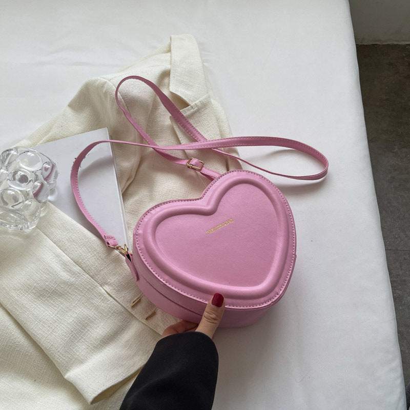 Fashion Heart Shaped Shoulder Messenger Bag