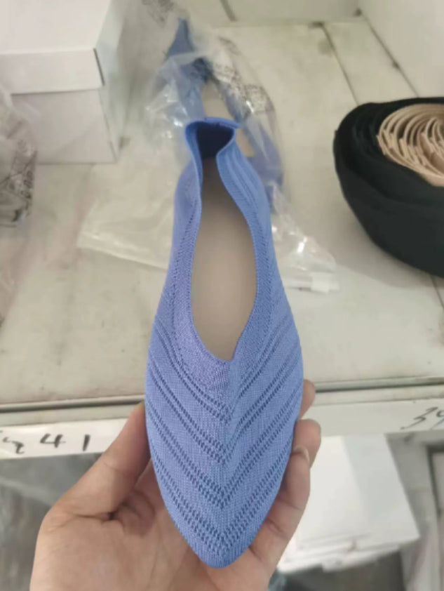 Women's Comfortable Low-cut Square Toe Flat Shoes