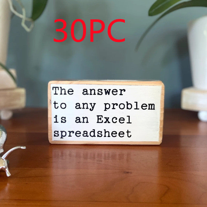 English Letters Desktop Ornaments