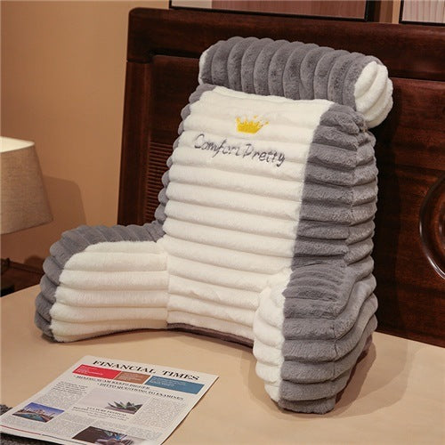 Cartoon Artificial Rabbit Fur Large Backrest Balcony Couch Pillow Removable And Washable