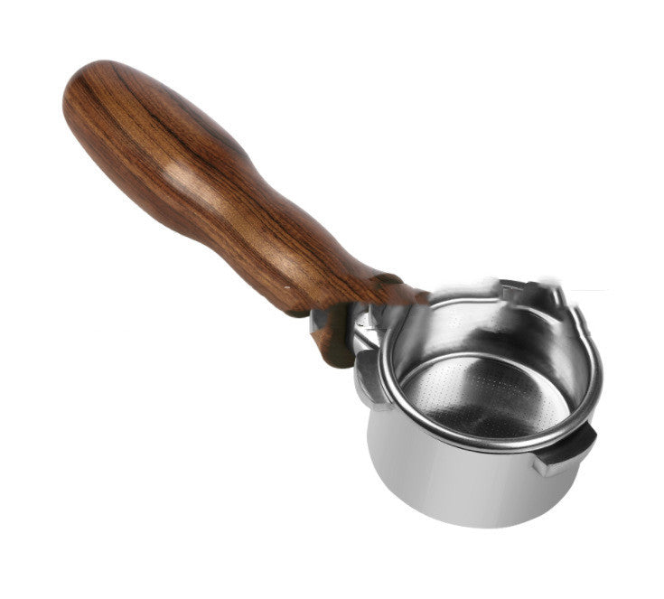 54mm Handle Walnut Coffee Handle Bottomless Stainless Steel