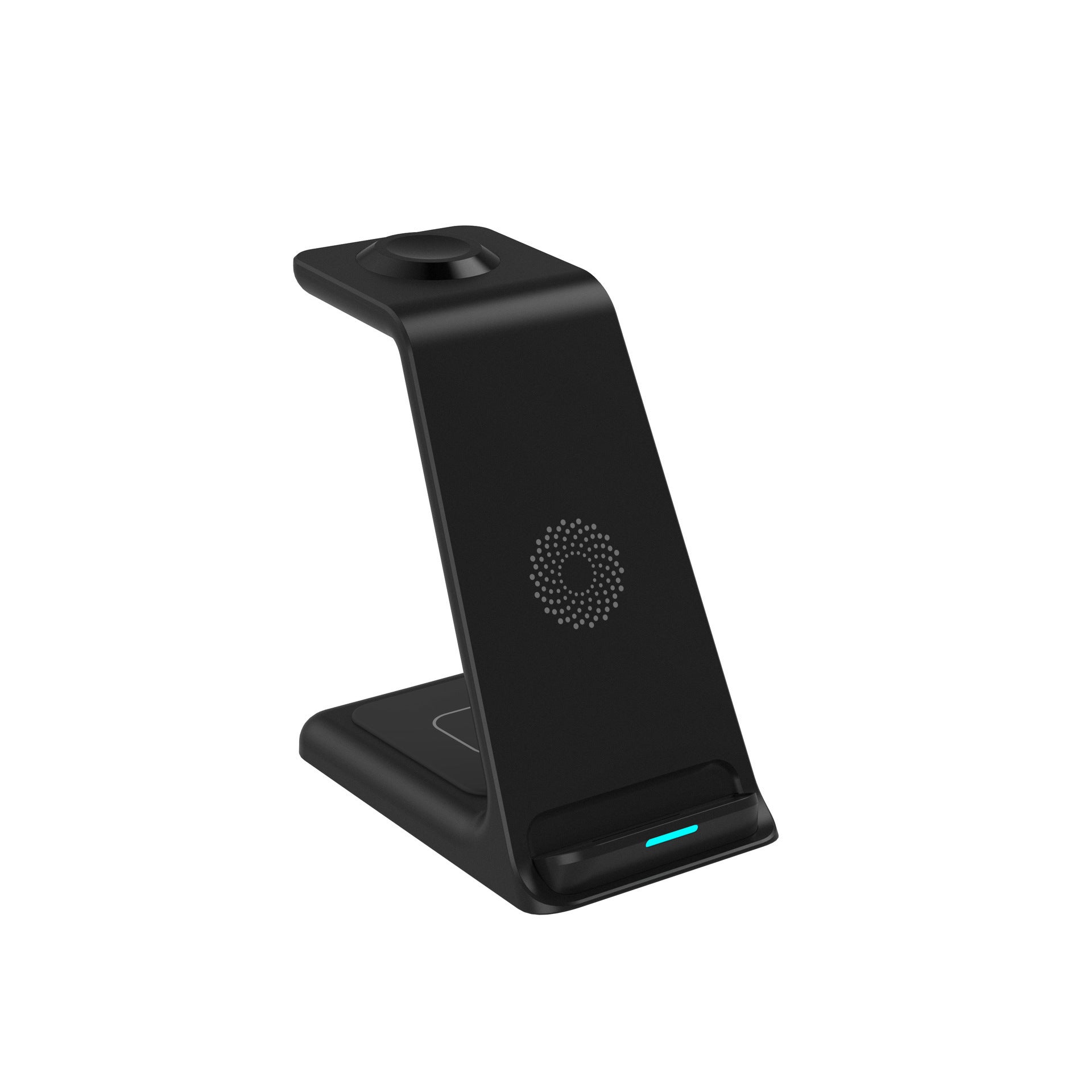 Vertical Three-in-one Wireless Charger 15W Fast Charging Dual-coil Desktop Stand