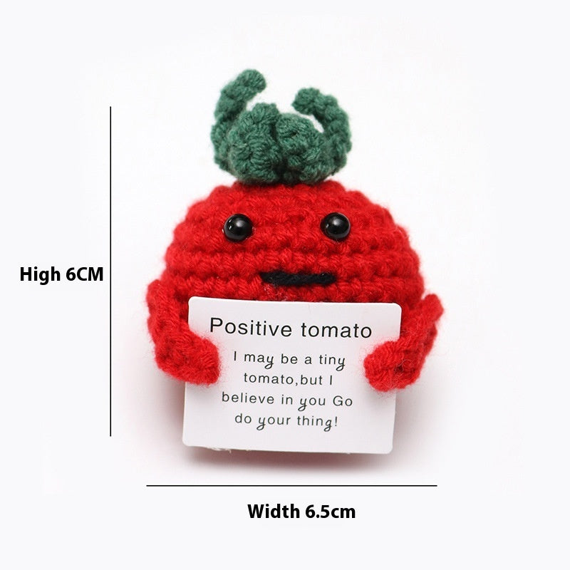 Wool Crocheted Positive Energy Potato Facial Expression Package Wool Fruit