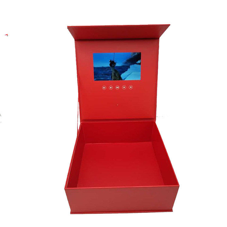 LCD Screen Video Gift Box Rose Flower Box