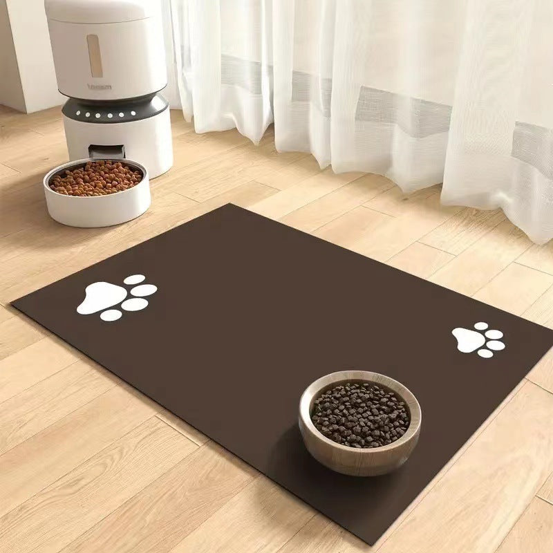 Pet Diatom Ooze Floor Mat Dogs And Cats Eating Mat Spill-proof Waterproof Quick-drying Placemat