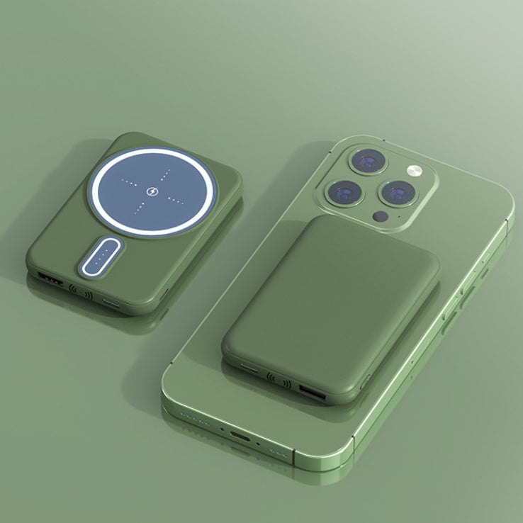 Customized Mini Magnetic Absorber Wireless Power Bank For Customers