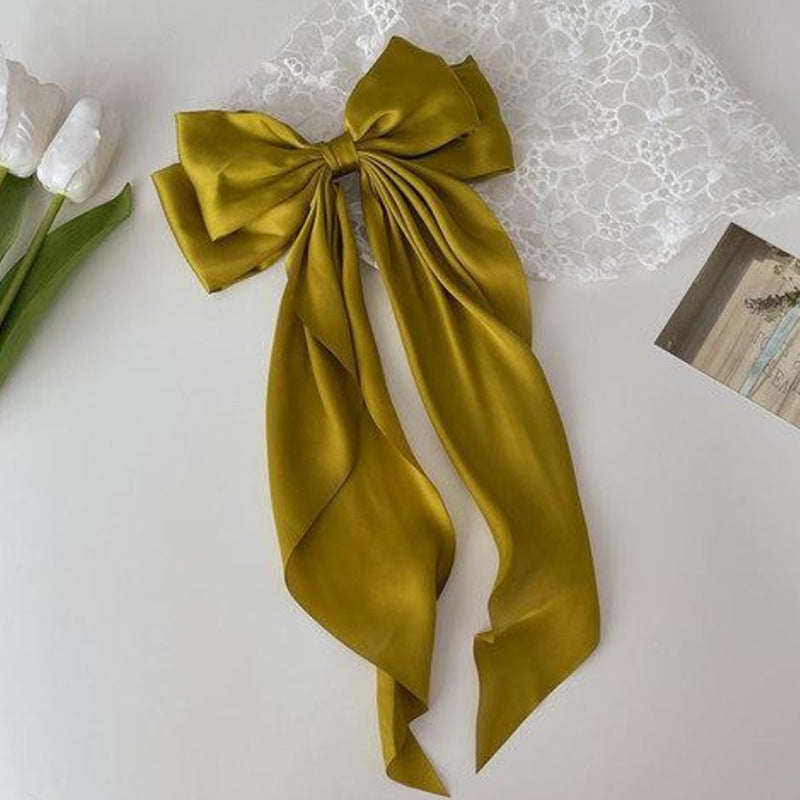 Big Bow Hairpin Red Headwear Women