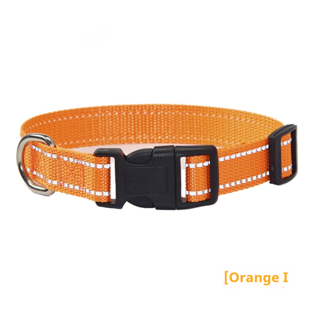Reflective Dog Collar Outdoor Hand Holding Rope