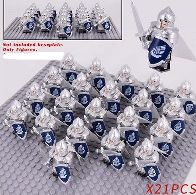 Soldiers Put Together Regimental Battle Blocks