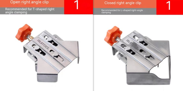 Stainless Steel Woodworking Right Angle Clip Photo Frame And Picture Frame Quick Fixing Clip