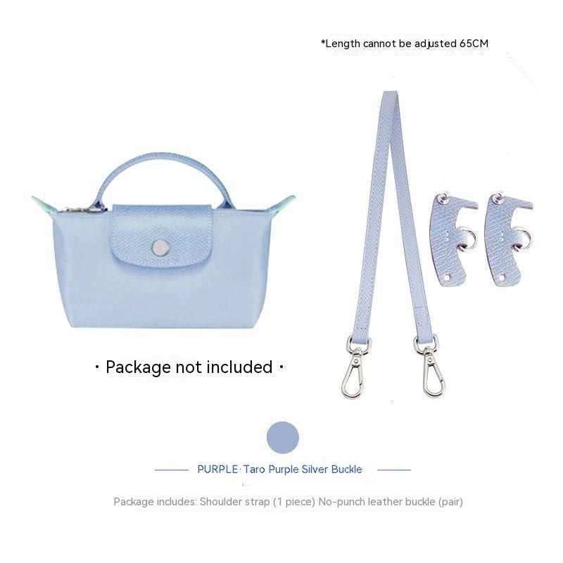 Wide Shoulder Strap Punch-free Leather Ring Transformation Crossbody Hardware Accessories