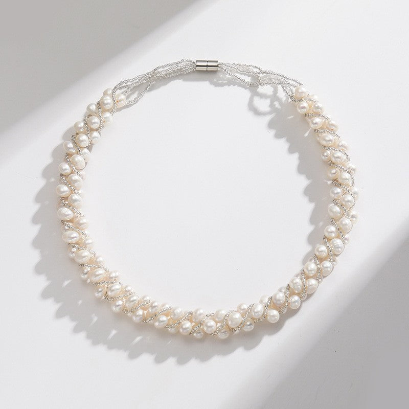Natural Freshwater Pearl Short Necklace