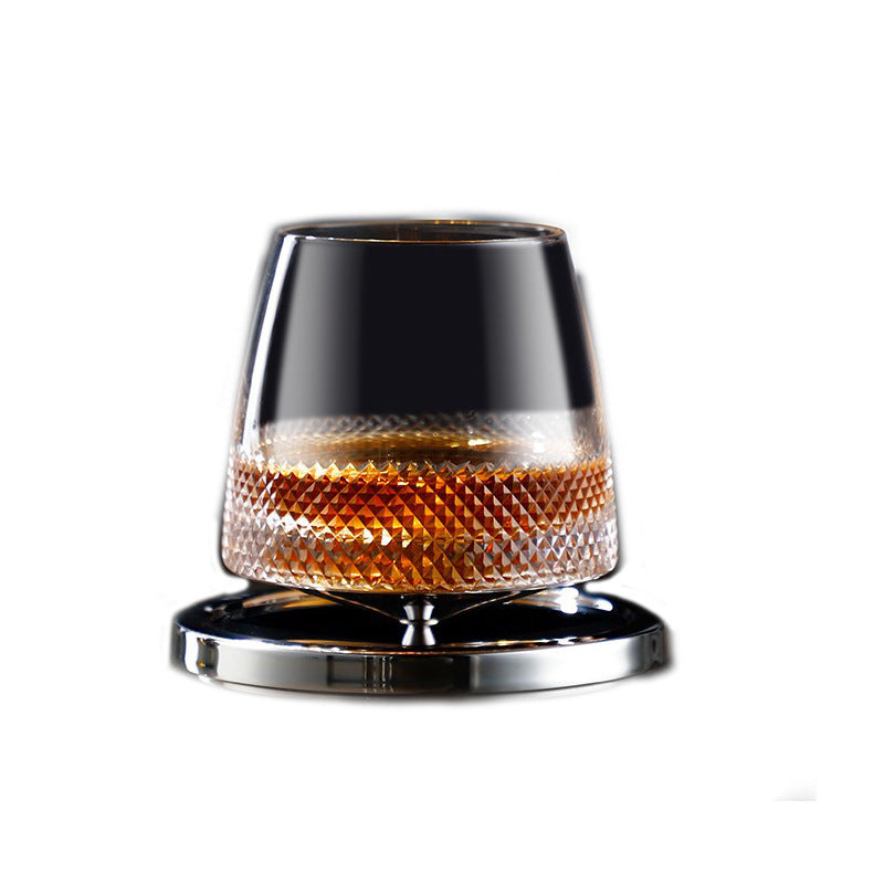 Household Fashion Rotating Cup Whiskey Glass