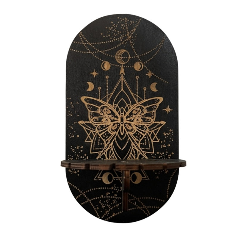 Wooden Black Crystal Display Stand