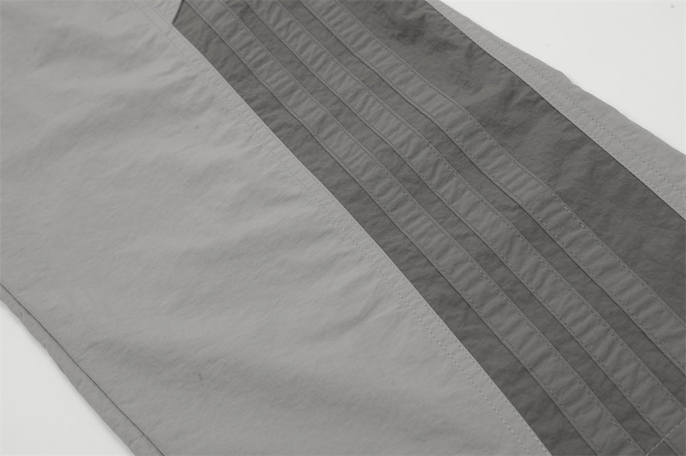 Stitching Contrast Color Exercise Casual Pants Men