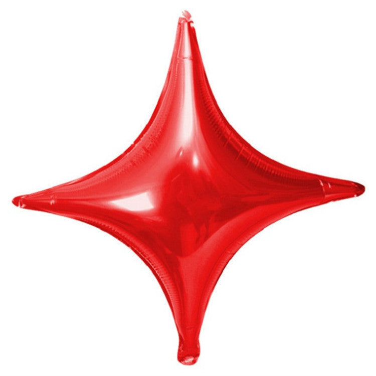 10-inch Small Size Four-angle Star Aluminum Film Balloon