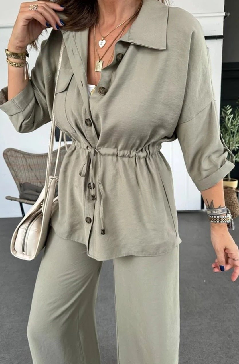 Women's Autumn Fashion Loose Casual Solid Color Suit