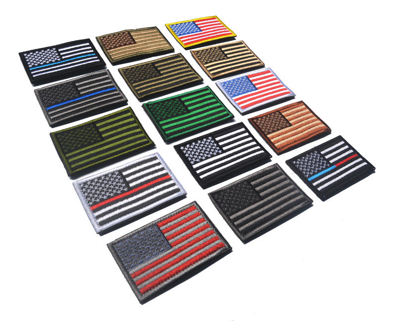Velcro Label Stars And Stripes Embroidered Cloth Tips Qi Zhang