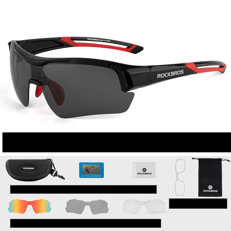 New Cycling Glasses Polarized Color Changing Windproof Myopia Running Sports