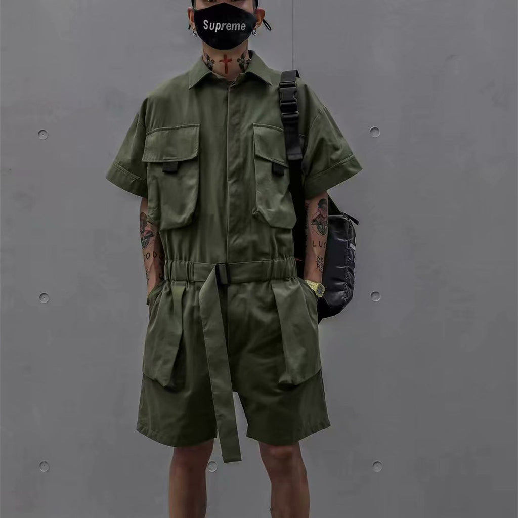 Men's Retro Jumpsuit Overalls Straight