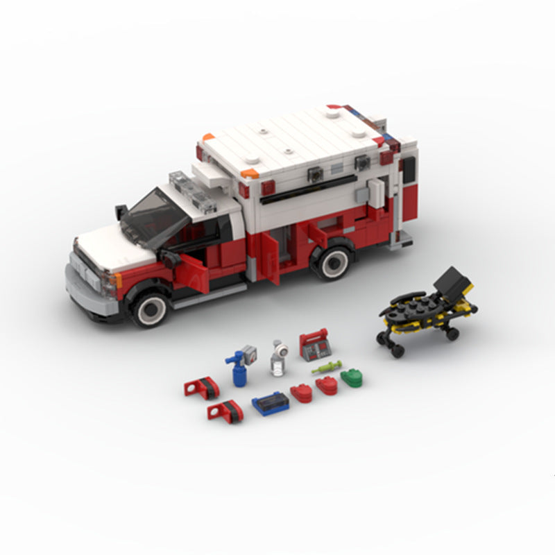 York Ambulance Creative Technological Blocks Splicing