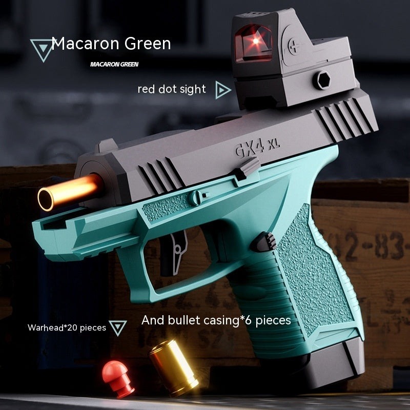 Pocket Continuous Hair Baby GX4 Throw Shell Soft Bullet Gun Launch Toy