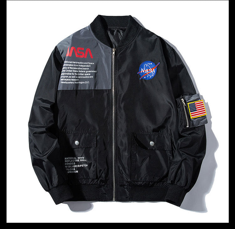 Spring and autumn men's bomber jacket men's astronaut overalls men's and women's overalls astronaut air force one