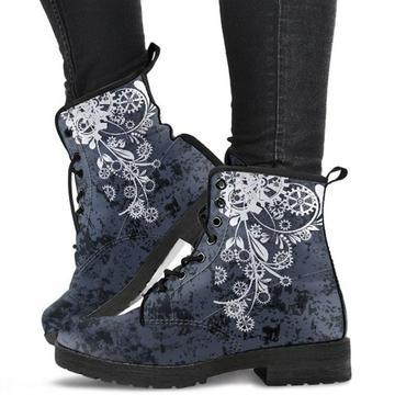 Large Size Printing Autumn Ladies High-top Martin Boots