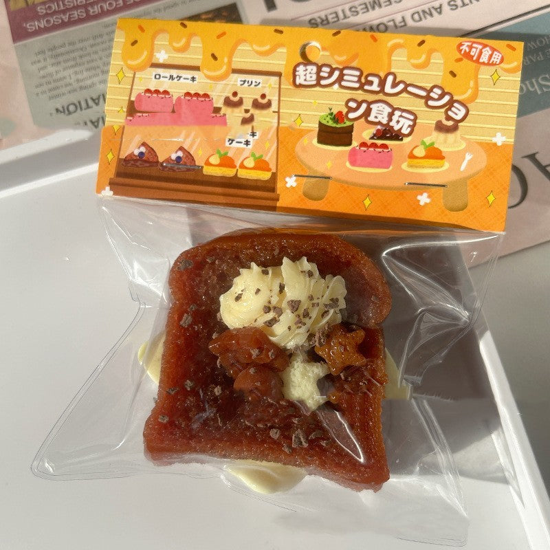 Cake Strawberry Toast Decompression Toy