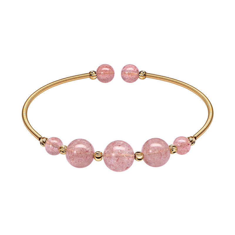 Natural crystal simple bracelet