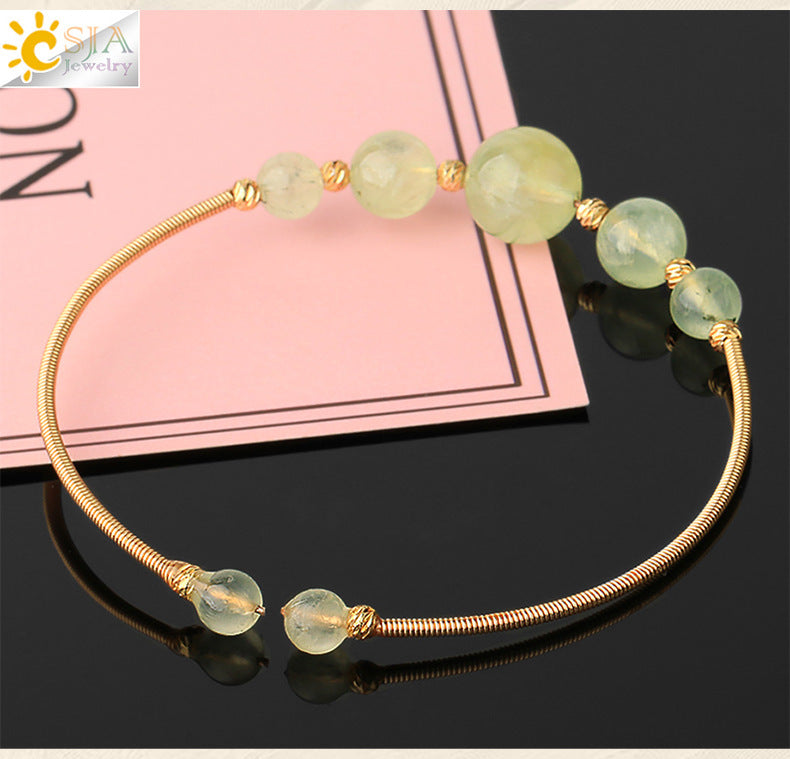 Natural crystal simple bracelet