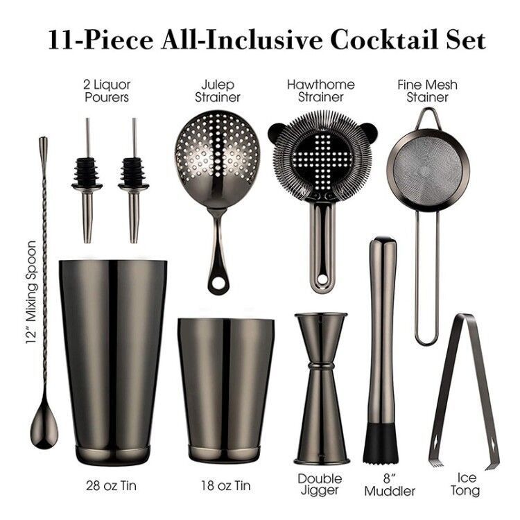 Stainless steel shaker set