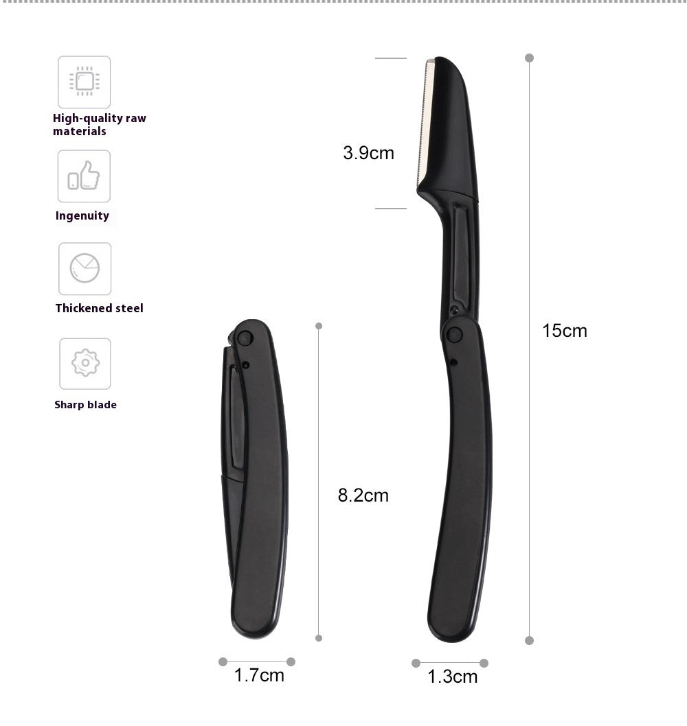 Foldable Eye-brow Knife Sharp Beauty Tools With Net