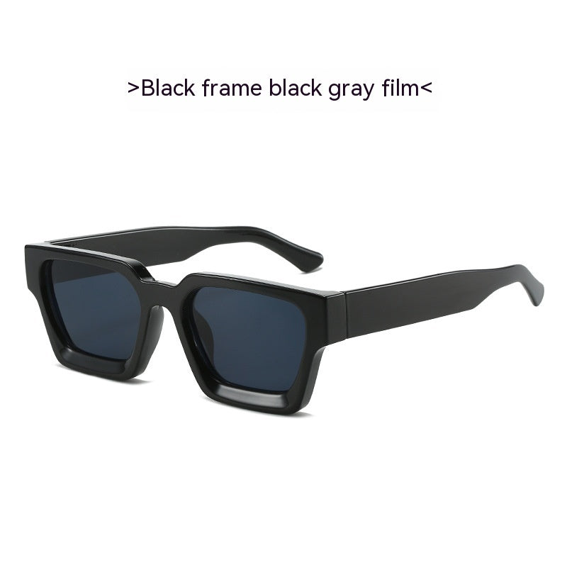 Minimalist And Versatile European And American Thick Frame Sunglasses