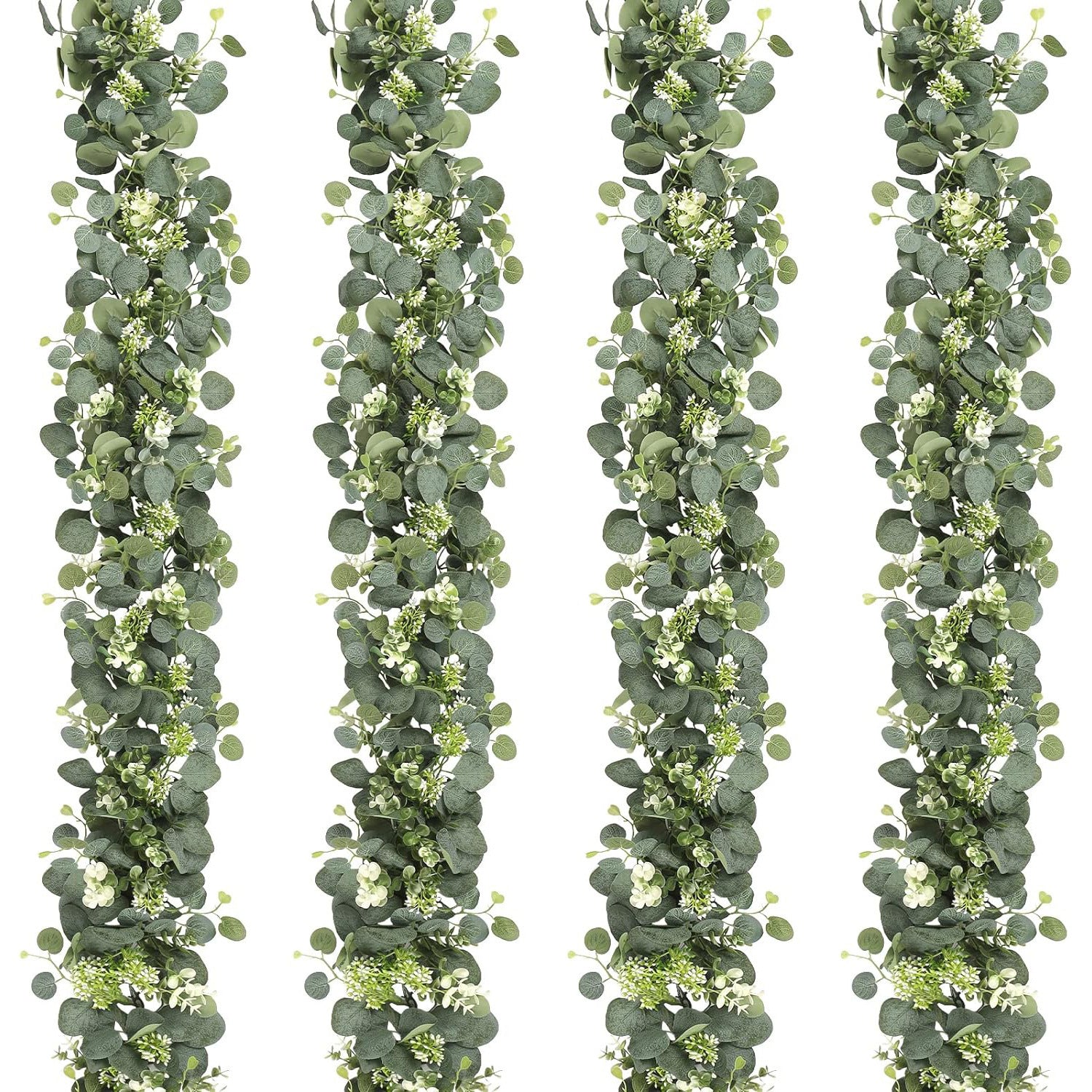 Artificial Eucalyptus Leaves Berry Vine Zamioculcas Leaves Rattan