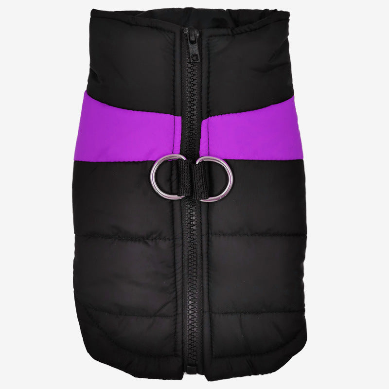 Big Dog Pet Vest Ski Suit Waterproof Cotton Coat Jacket Autumn And Winter Warm Clothing For Pets