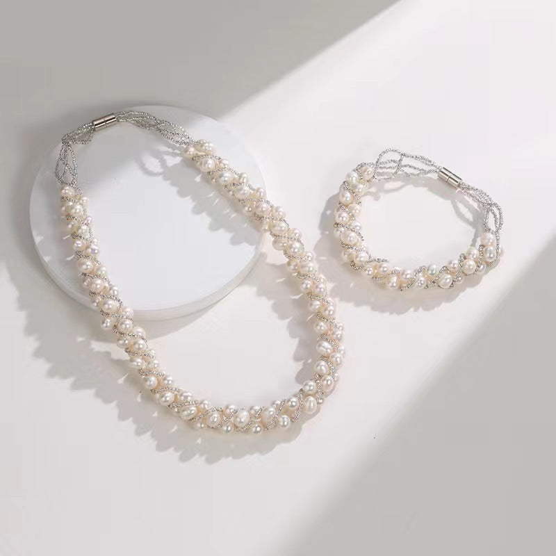 Natural Freshwater Pearl Short Necklace