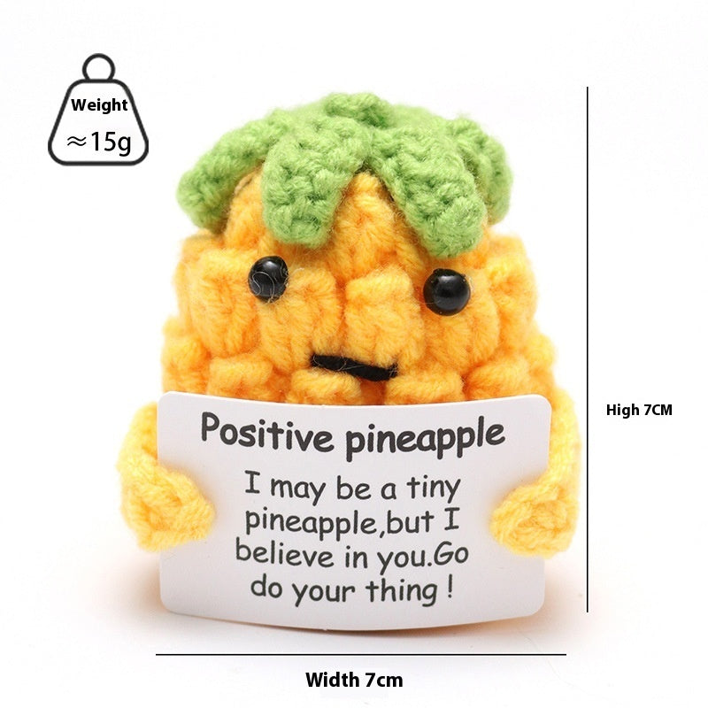 Wool Crocheted Positive Energy Potato Facial Expression Package Wool Fruit
