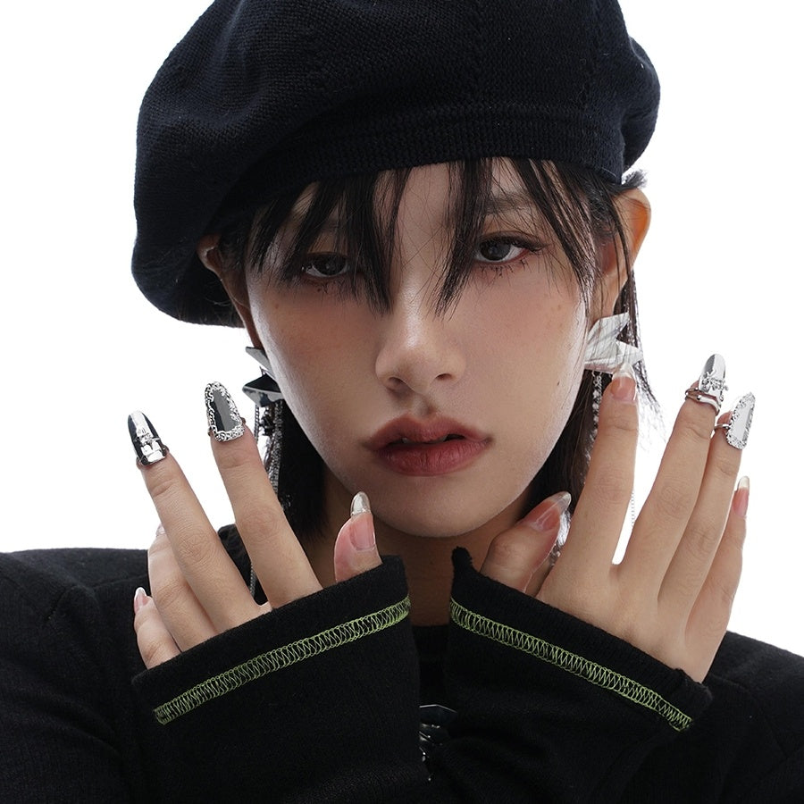 Adjustable Niche High-grade Metallic Ring