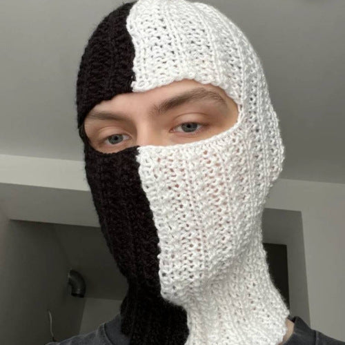 Pullover Windproof Neck Protection Handmade Knitted Hat